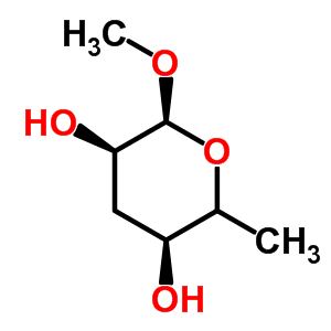 Methyl 3,6-Dideoxy-alpha-D-arabino-hexopyranoside Structure,6154-71-8Structure