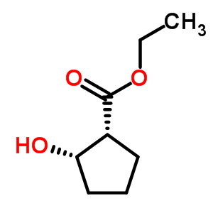 (1R,2S)-順-2-羥基環(huán)戊基羧酸乙酯結(jié)構(gòu)式_61586-79-6結(jié)構(gòu)式