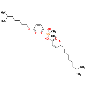 4,4’-[(Dimethylstannylidene)bis(oxy)]bis[(z)-4-oxo-2-butenoic acid 6-methylheptyl ] ester Structure,61599-28-8Structure