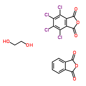 4,5,6,7-Tetrachloro-1,3-isobenzofurandione polymer with 1,2-ethanediol and 1,3-isobenzofurandione Structure,61630-88-4Structure