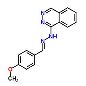 Hydralazine 4-anisaldehyde hydrazone Structure,61641-43-8Structure