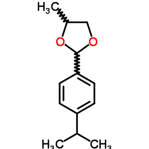 4-Methyl-2-(4-propan-2-ylphenyl)-1,3-dioxolane Structure,61683-79-2Structure