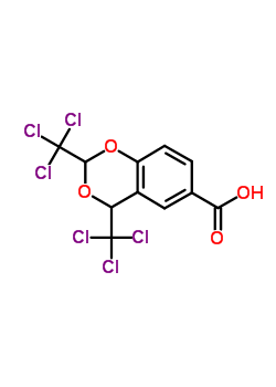 2,4-Bis(trichloromethyl)-benzo(1,3)dioxin-6-carboxylic acid Structure,61720-31-8Structure