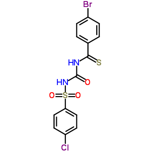 Benzenecarbothioamide,4-bromo-n-[[[(4-chlorophenyl)sulfonyl]amino]carbonyl]- Structure,61720-81-8Structure