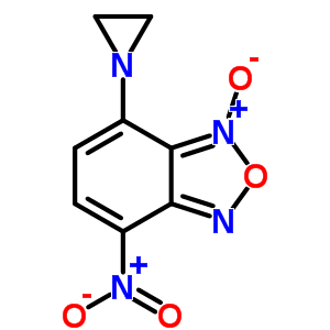 4-(1-Aziridinyl)-7-nitrobenzofurazane 3-oxide Structure,61785-57-7Structure