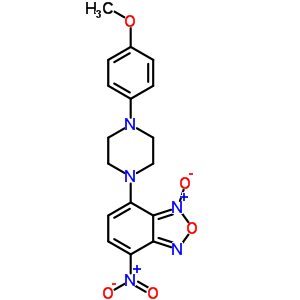 7-[4-(4-Methoxyphenyl)-1-piperazinyl ]-4-nitrobenzofurazane 1-oxide Structure,61785-71-5Structure