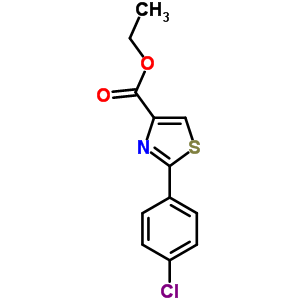 2-(4-Chloro-phenyl)-thiazole-4-carboxylic acid ethyl ester Structure,61786-00-3Structure