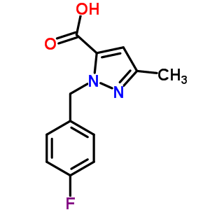 1-(4-Fluorobenzyl)-3-methyl-1h-pyrazole-5-carboxylic acid Structure,618070-43-2Structure