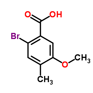 2-Bromo-5-methoxy-4-methylbenzoic acid Structure,61809-40-3Structure