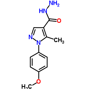 1-(4-Methoxy-phenyl)-5-methyl-1h-pyrazole-4-carboxylic acid hydrazide Structure,618092-46-9Structure