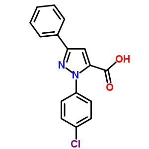 2-(4-Chloro-phenyl)-5-phenyl-2h-pyrazole-3-carboxylic acid Structure,618101-90-9Structure