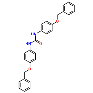 1,3-Bis(4-phenylmethoxyphenyl)urea Structure,6186-10-3Structure