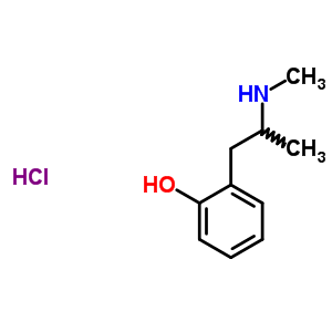 Phenol, o-(2-(methylamino)propyl)-, hydrochloride Structure,61866-77-1Structure