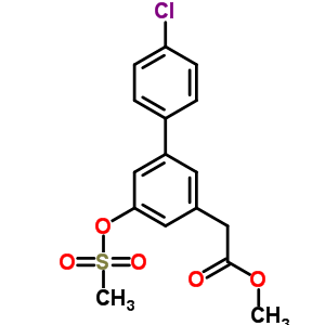 4’-Chloro-5-methylsulfonyloxy-3-biphenylacetic acid,methyl ester Structure,61888-73-1Structure