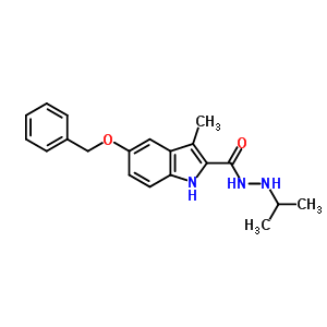 1-(2-(3-Methyl-5-benzyloxyindolyl)carbonyl)-2-isopropyl hydrazide Structure,61905-84-8Structure