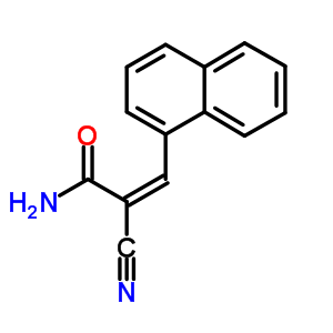 2-Propenamide,2-cyano-3-(1-naphthalenyl)- Structure,61906-75-0Structure