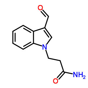 3-(3-Formyl-indol-1-yl)-propionamide Structure,61922-01-8Structure