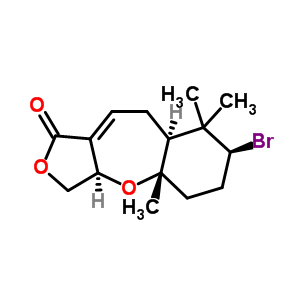 (3Ar)-7α-bromo-3a,4a,5,6,7,8,8aβ,9-octahydro-4aα,8,8-trimethylfuro[3,4-b][1]benzoxepin-1(3h)-one Structure,62003-89-8Structure