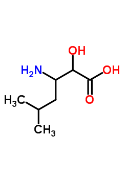 3-Amino-2-hydroxy-5-methylhexanoic acid Structure,62023-30-7Structure