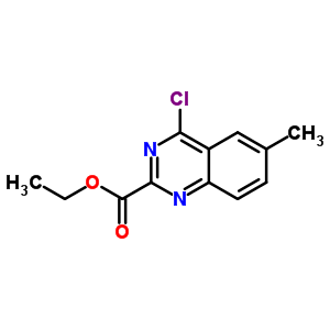 4-氯-6-甲基-2-喹唑啉羧酸乙酯結(jié)構(gòu)式_620957-95-1結(jié)構(gòu)式