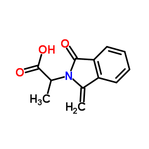 2-(1-Methylene-3-oxo-1,3-dihydro-2H-isoindol-2-yl)propanoic acid Structure,62100-29-2Structure