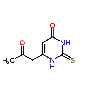 6-(2-Oxopropyl)-2-sulfanylidene-1h-pyrimidin-4-one Structure,62175-75-1Structure