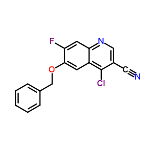 4-Chloro-7-fluoro-6-(phenylmethoxy)-3-quinolinecarbonitrile Structure,622369-51-1Structure