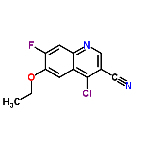 4-Chloro-6-ethoxy-7-fluoro-3-quinolinecarbonitrile Structure,622369-53-3Structure