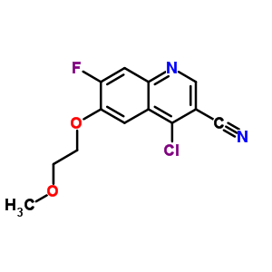 4-Chloro-7-fluoro-6-(2-methoxyethoxy)-3-quinolinecarbonitrile Structure,622369-55-5Structure