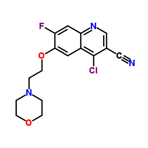 4-Chloro-7-fluoro-6-[2-(4-morpholinyl)ethoxy]-3-quinolinecarbonitrile Structure,622369-65-7Structure