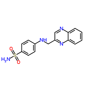 4-(喹噁啉-2-甲基氨基)苯磺酰胺結(jié)構(gòu)式_62294-88-6結(jié)構(gòu)式