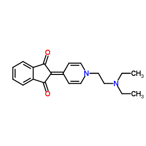 2-[1-(2-Diethylaminoethyl)pyridin-4-ylidene]indene-1,3-dione Structure,62295-40-3Structure