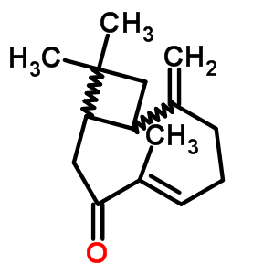 (1R,4e,9s)-4,11,11-trimethyl-8-methylenebicyclo[7.2.0]undec-4-en-3-one Structure,62346-22-9Structure