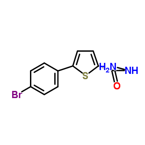 5-(4-Bromophenyl)thiophene-2-carboxylic hydrazide Structure,62403-14-9Structure