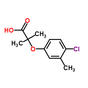 2-(4-Chloro-3-methylphenoxy)-2-methylpropanoic acid Structure,62443-89-4Structure