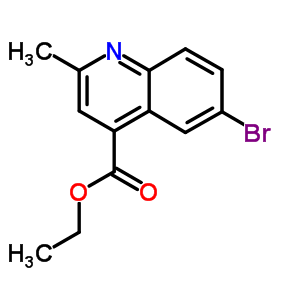 6-溴-2-甲基喹啉-4-羧酸乙酯結(jié)構(gòu)式_62482-30-8結(jié)構(gòu)式