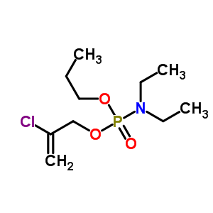 (2-Chloroallyl) propyl n,n-dimethylphosphoramidate Structure,62484-89-3Structure