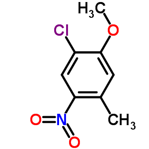 2-Chloro-5-methyl-4-nitroanisole Structure,62492-45-9Structure