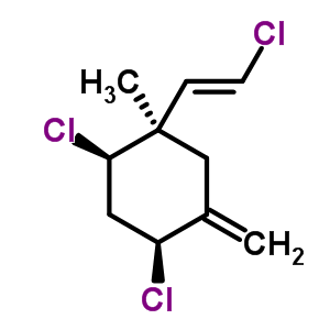 (1R)-2α,4α-dichloro-1-[(e)-2-chlorovinyl]-1-methyl-5-methylenecyclohexane Structure,62560-51-4Structure