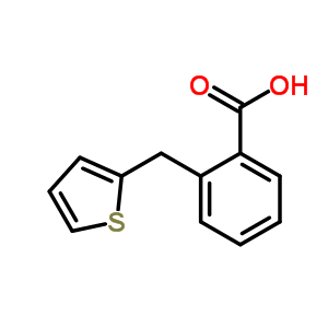 2-Thiophen-2-ylmethyl-benzoic acid Structure,62636-87-7Structure