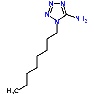 1-辛基-1H-四唑-5-胺結(jié)構(gòu)式_62654-16-4結(jié)構(gòu)式