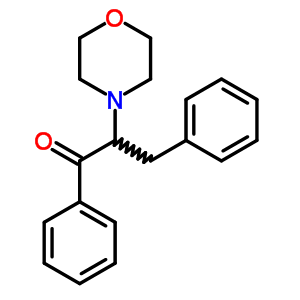 2-嗎啉-4-基-1,3-二苯基-丙烷-1-酮結(jié)構(gòu)式_6267-73-8結(jié)構(gòu)式