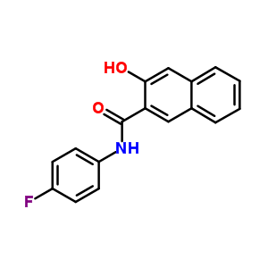 N-(4-fluorophenyl)-3-hydroxy-2-naphthamide Structure,6267-93-2Structure