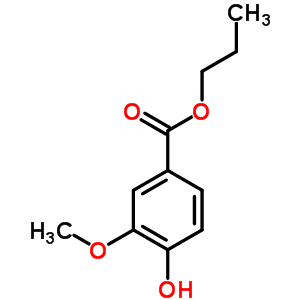 Propyl 4-hydroxy-3-methoxybenzoate Structure,6273-95-6Structure