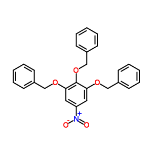 Benzene,5-nitro-1,2,3-tris(phenylmethoxy)- Structure,6274-77-7Structure