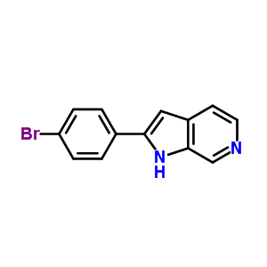 2-(4-Bromophenyl)-1h-pyrrolo[2,3-c]pyridine Structure,627511-05-1Structure