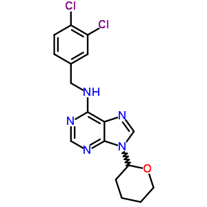 9H-purin-6-amine,n-[(3,4-dichlorophenyl)methyl]-9-(tetrahydro-2h-pyran-2-yl)- Structure,6276-73-9Structure