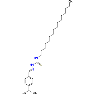 3-Hexadecyl-1-[(4-propan-2-ylphenyl)methylideneamino]thiourea Structure,6277-20-9Structure