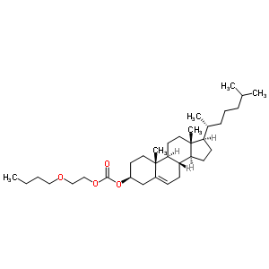 Carbonic acid 2-butoxyethyl cholest-5-en-3beta-yl ester Structure,62778-23-8Structure