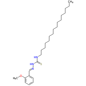 Hydrazinecarbothioamide,n-hexadecyl-2-[(2-methoxyphenyl)methylene]- Structure,6278-84-8Structure